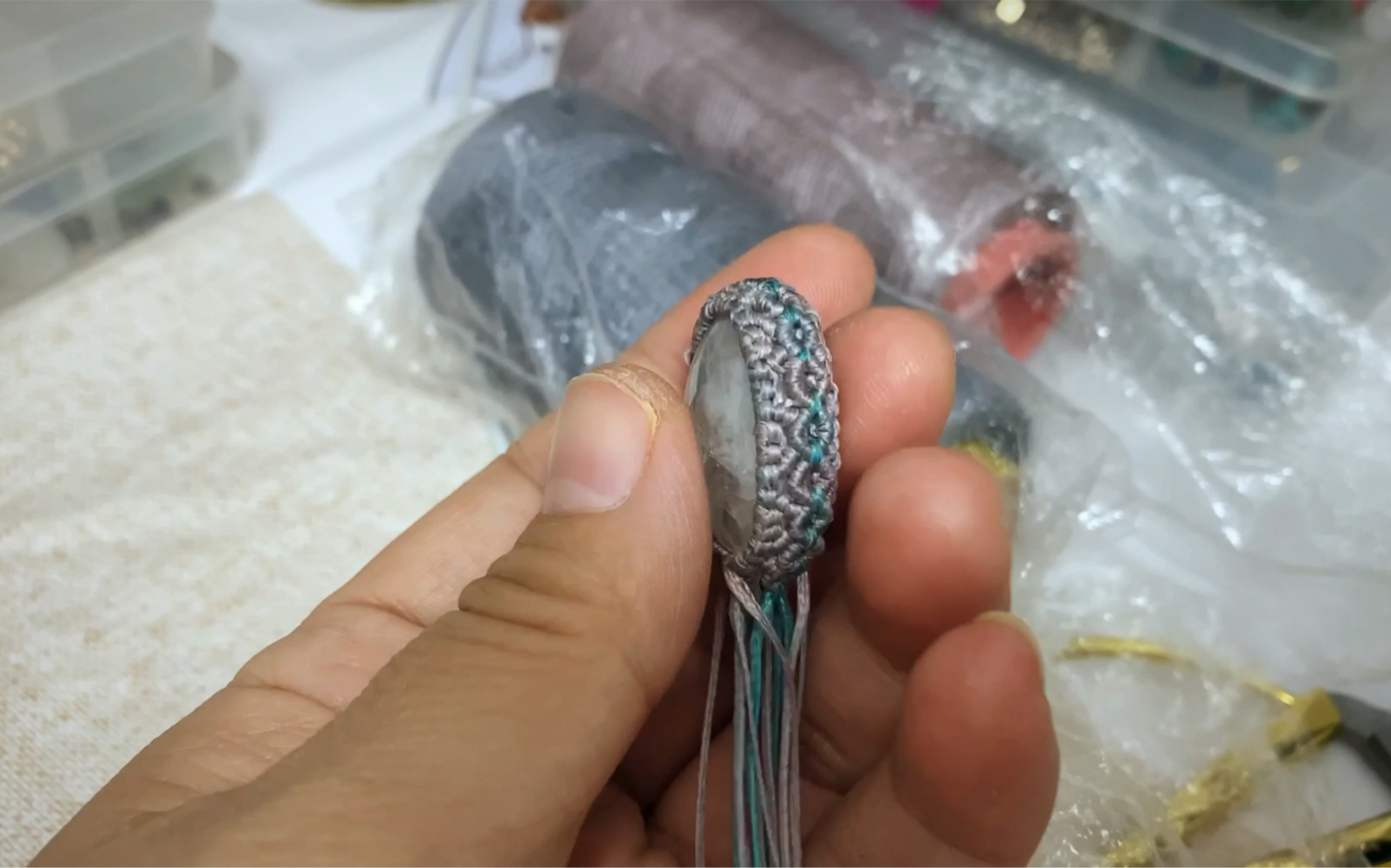 �й�����̳ macrame��ʯ�����ֹ�����̳̣�����һ�ֺ�ʯ���߱෨ #�ֹ����׶��֧�� #�ֹ������̳� #�����̳�  ��Ƶ�̳��� 222521way67sy72e6q69ny